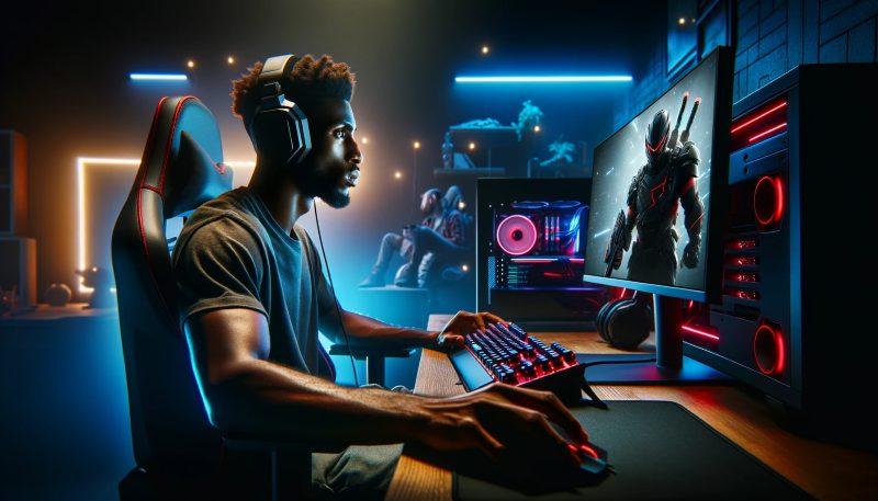 真剣にハイパフォーマンスな状態でゲームに取り組んでいる様子