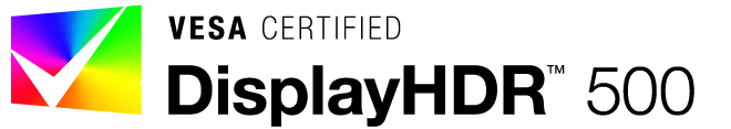 DisplayHDR 500のロゴ