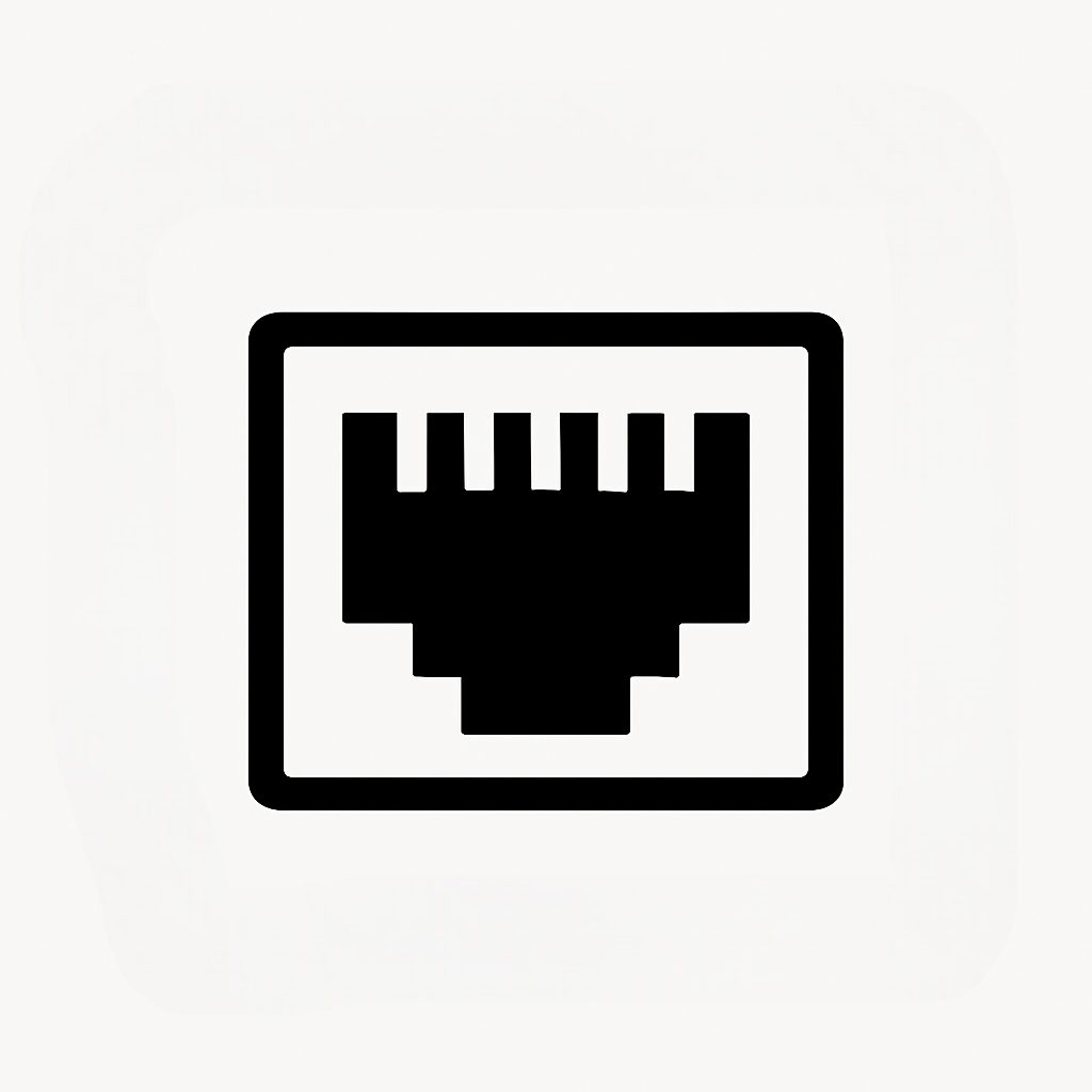 有線LANポートのアイコン